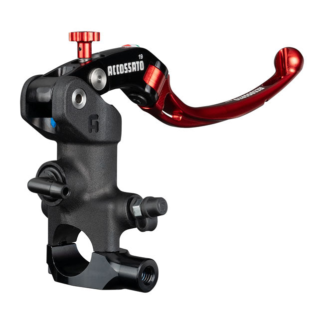 Accossato, radial brake master cyl. Long lever RST. Red LEVERS BRAKE Accossato