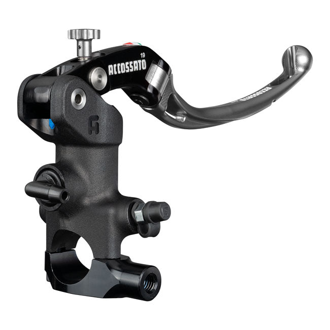 Accossato, radial brake master cyl. Long lever RST. Silver LEVERS BRAKE Accossato