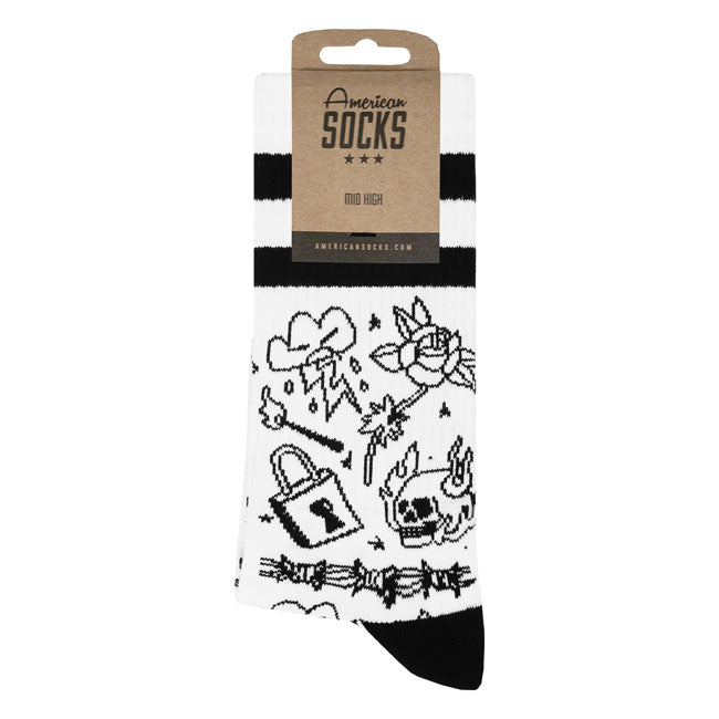 American Socks Burning Rage Mid High socks Socks American Socks