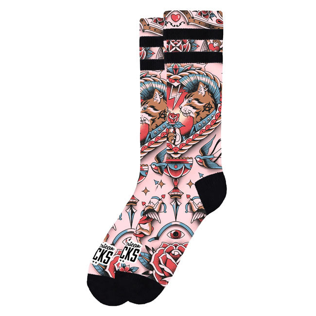 American Socks Feline Hearts Signature socks Socks American Socks