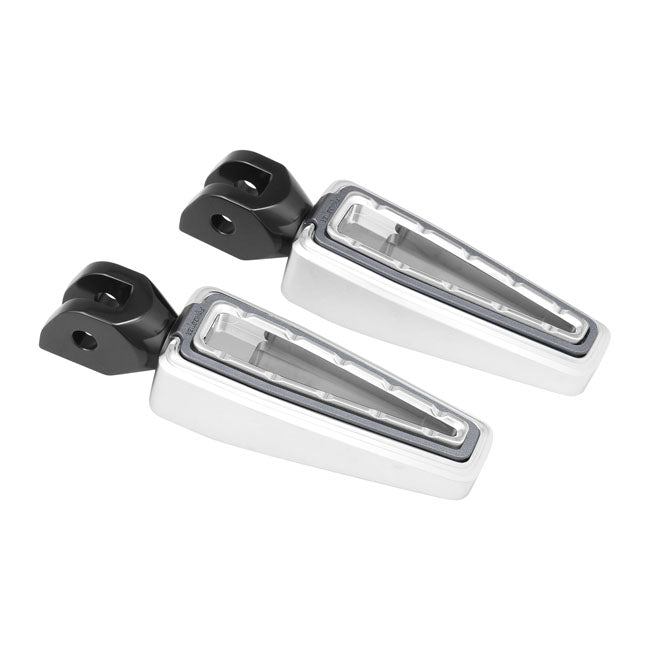 Fangster, rider foot pegs. Chrome smoky FOOTPEGS Fangster