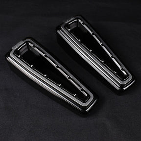 Fangster, rider foot pegs. Black smoky FOOTPEGS Fangster