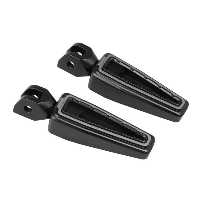Fangster, rider foot pegs. Black smoky FOOTPEGS Fangster