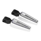 Fangster, passenger foot pegs. Chrome smoky FOOTPEGS Fangster