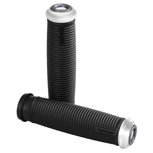 Fangster, handlebar grip set. Chrome smoky HANDLEBAR GRIPS REPL PARTS Fangster