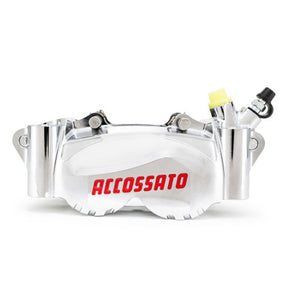 Accossato, 100mm PZ011 radial brake caliper. Right. Silver BRAKE CALIPERS Accossato