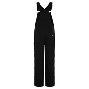 Dickies Loose canvas female bib black OVERALLS Dickies