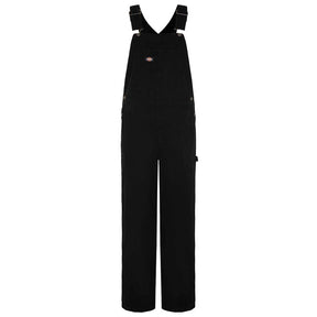 Dickies Loose canvas female bib black OVERALLS Dickies