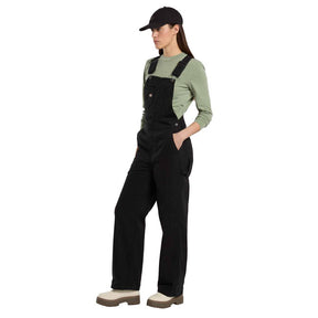 Dickies Loose canvas female bib black OVERALLS Dickies