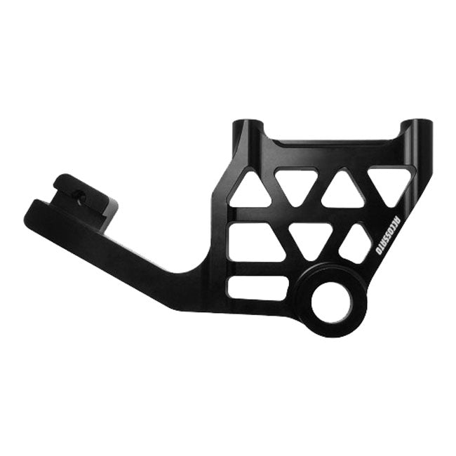 Accossato, M8 Touring rear brake caliper bracket. Black BRAKE CALIPER BRACKETS Accossato