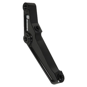 Accossato, brake caliper bracket. Left front. Black BRAKE CALIPER BRACKETS Accossato