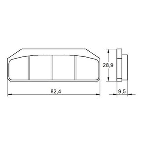 Accossato, Brake pad set. Standard BRAKE PADS Accossato