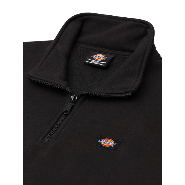 Dickies Oakport Quarter zip hoodie black HOODIES Dickies