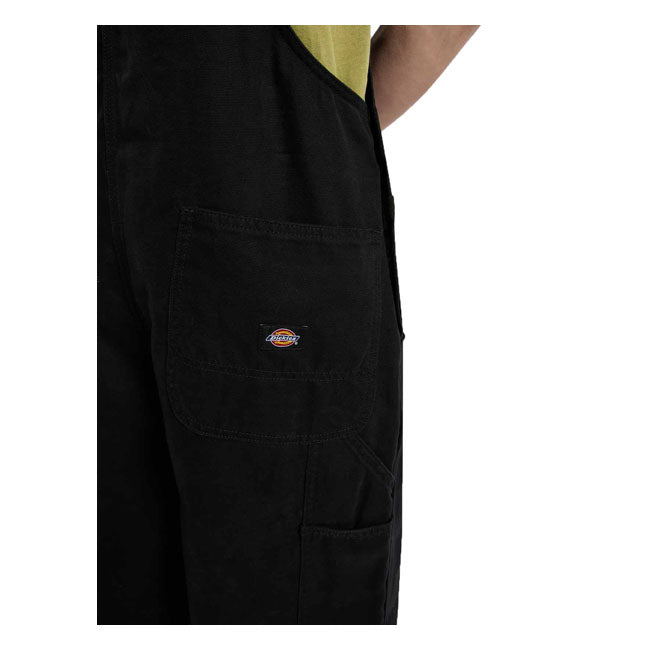 Dickies Loose canvas bib black OVERALLS Dickies