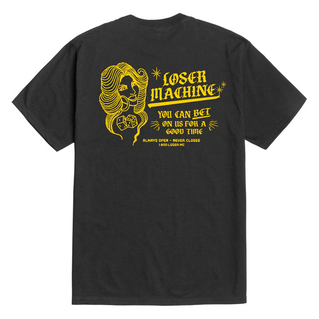 Loser Machine Roll the dice t-shirt black T-SHIRTS Loser Machine Company