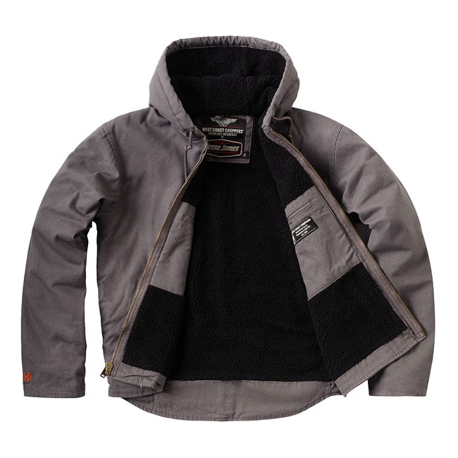 WCC Sherpa Lined work jacket charcoal JACKETS MALE West Coast Choppers