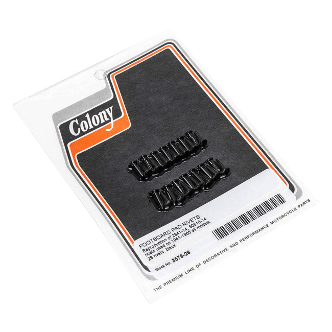 Colony, Footboard pad rivets. Black FLOORBOARDS MISC Colony