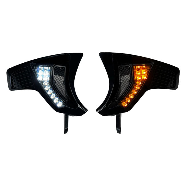 Custom Dynamics Lights Turn Signal Vents White Mirrors With Turnsignals Custom Dynamics