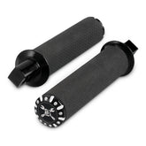 Burly, Hawk foot peg set. Black CC GRIPS Burly Brand