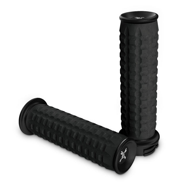 Burly, Reaper billet grip set. Black CC FOOTPEGS Burly
