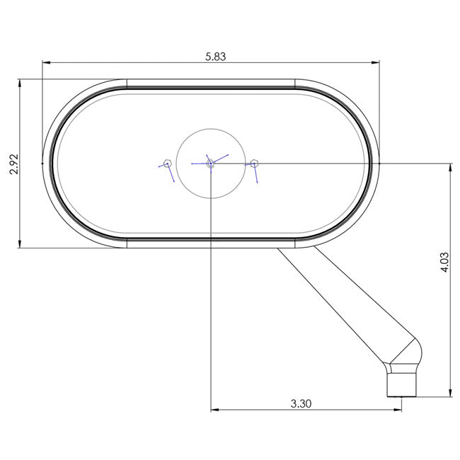Left Forged Oval Mirror, Red Mirrors Arlen Ness