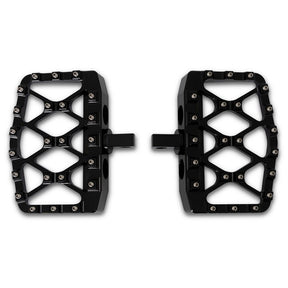 Burly, MX-Evolution mini floorboards, Passenger. Black ADJ PASSENGER PEG KITS Burly Brand