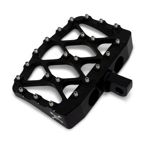 Burly, MX-Evolution mini floorboards, Passenger. Black ADJ PASSENGER PEG KITS Burly Brand