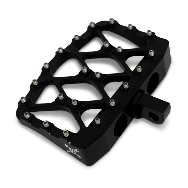 Burly, MX-Evolution mini floorboards, Passenger. Black ADJ PASSENGER PEG KITS Burly Brand