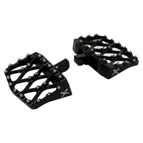 Burly, MX-Evolution mini floorboards, Passenger. Black ADJ PASSENGER PEG KITS Burly Brand