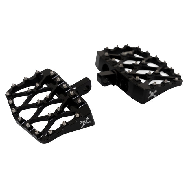 Burly, MX-Evolution mini floorboards, Passenger. Black ADJ PASSENGER PEG KITS Burly Brand