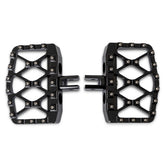 Burly, MX-Evolution mini rider floorboards. Black RIDER PEGS Burly Brand