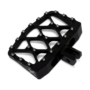 Burly, MX-Evolution mini rider floorboards. Black RIDER PEGS Burly Brand