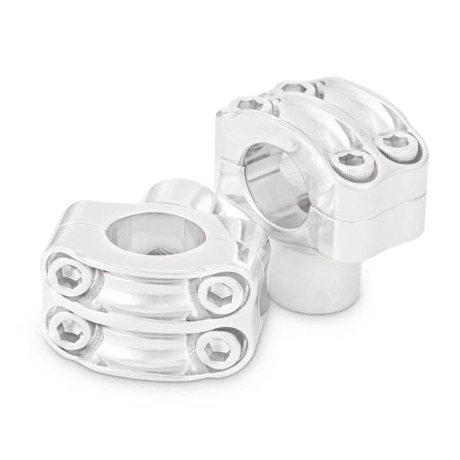 Burly, Reaper riser kit. 1.5" high. 8-bolt 2-piece. Chrome Risers Burly Brand