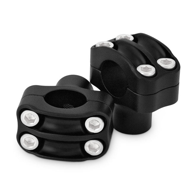 Burly, Reaper riser kit. 1.5" high. 8-bolt 2-piece. Black RISERS Burly