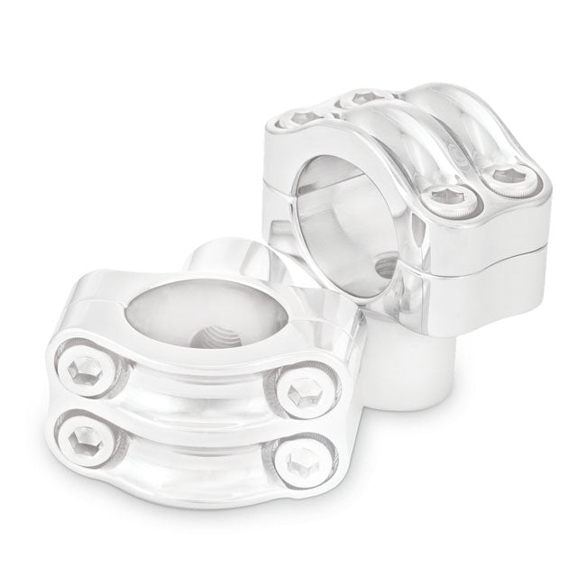 Burly, Reaper riser kit. 1.5" high. 8-bolt 2-piece. Chrome Risers Burly Brand