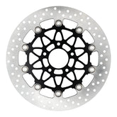 Accossato, floating brake disc front. Round. Black BRAKE ROTORS Accossato