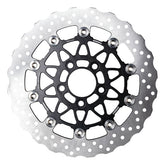 Accossato, floating brake disc front. Wave. Black BRAKE ROTORS Accossato