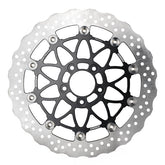 Accossato, oversized floating brake disc front. Wave. Black BRAKE ROTORS Accossato