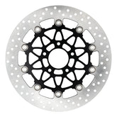 Accossato, floating brake disc rear. Round. Black BRAKE ROTORS Accossato