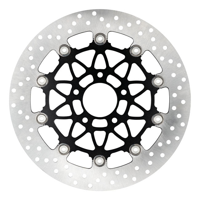 Accossato, floating brake disc rear. Round. Black BRAKE ROTORS Accossato