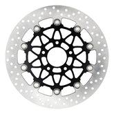 Accossato, floating brake disc rear. Round. Black BRAKE ROTORS Accossato