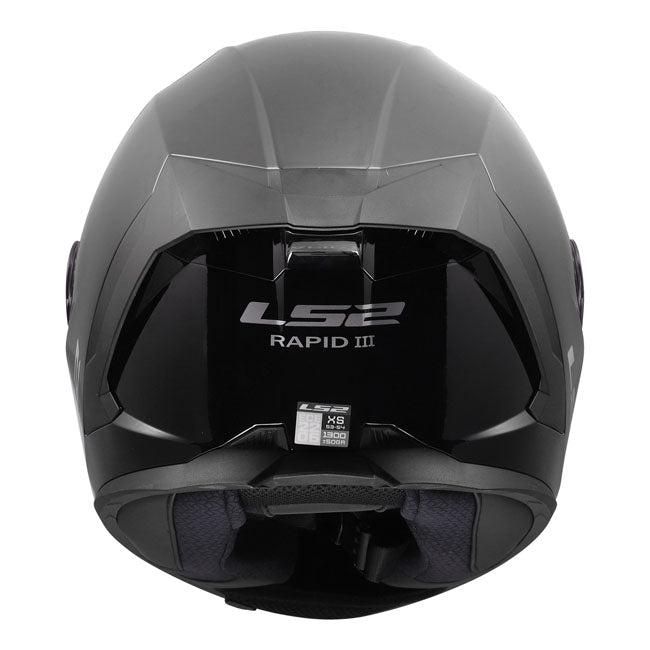 LS2 Rapid III Solid helmet gloss black HELMETS Ls2