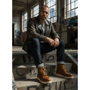 WCC Rigid boots cognac BOOTS West Coast Choppers