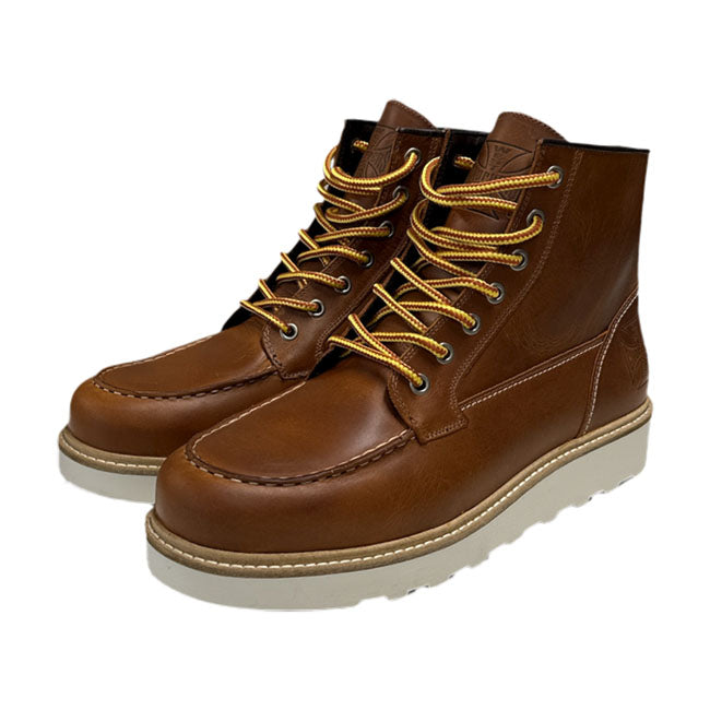 WCC Rigid boots cognac BOOTS West Coast Choppers