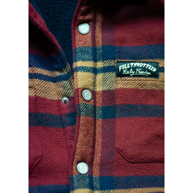 Holy Freedom Redford lined shirt red SHIRTS Holy Freedom