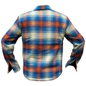 Holy Freedom Mcfly lined shirt blue SHIRTS Holy Freedom