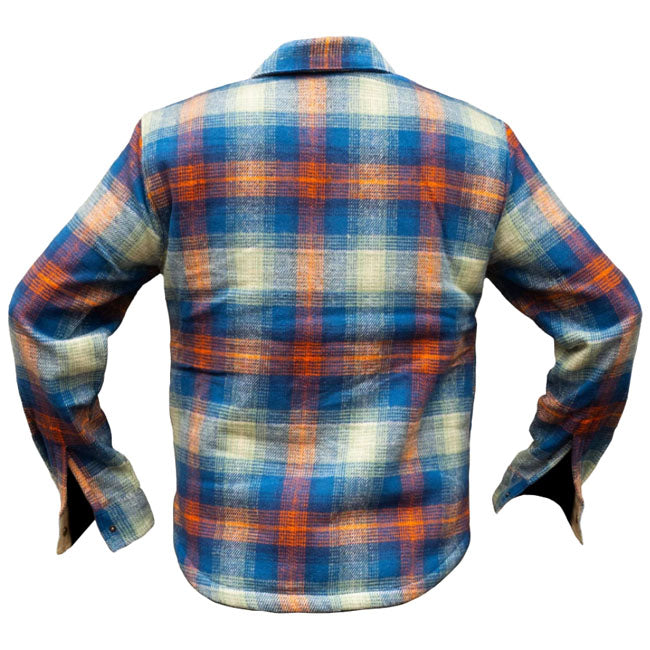 Holy Freedom Mcfly lined shirt blue SHIRTS Holy Freedom