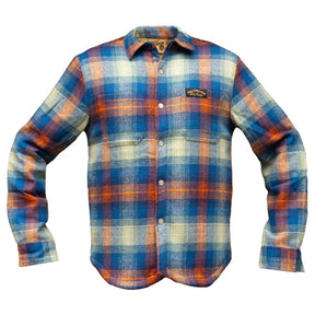 Holy Freedom Mcfly lined shirt blue SHIRTS Holy Freedom