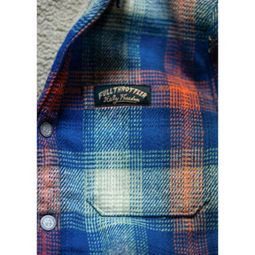 Holy Freedom Mcfly lined shirt blue SHIRTS Holy Freedom