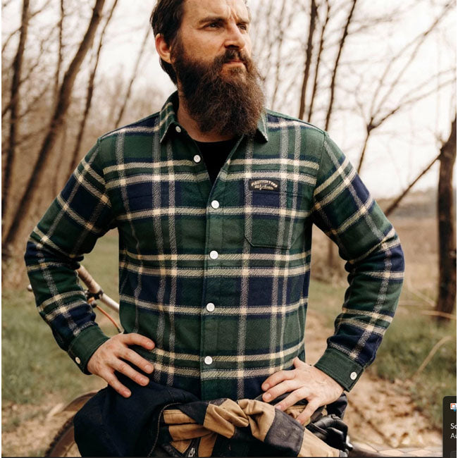 Holy Freedom Macleod lined shirt green SHIRTS Holy Freedom
